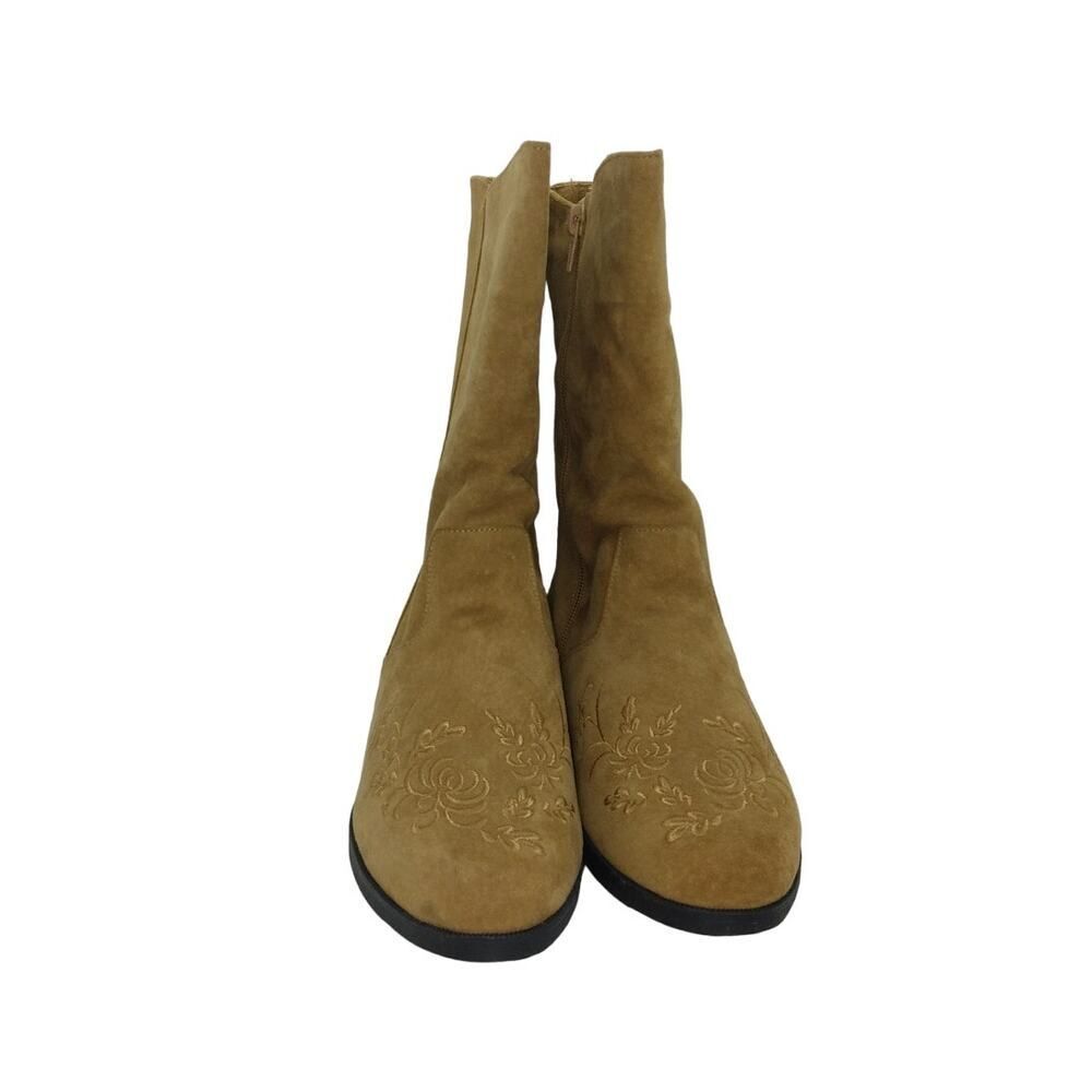 JACK SPRAT Womens Tan Embroidered Leather Boots New w/Tags - Size: 7M - Picture 3 of 6